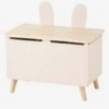 Coffre De Rangement Bunny Rose Clair/bois - Vertbaudet -Meubles Pour Enfants coffre de rangement bunny