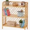 Etagère Bibliothèque Rotin 3 Niveaux Eden Naturel - Vertbaudet -Meubles Pour Enfants etagere bibliotheque rotin 3 niveaux eden