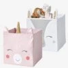 Lot De 2 Bacs De Rangement Magic Licorne Rose + Blanc - Vertbaudet -Meubles Pour Enfants lot de 2 bacs de rangement magic licorne