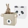 Lot De 2 Bacs En Tissu Panda Koala Beige - Vertbaudet -Meubles Pour Enfants lot de 2 bacs en tissu panda koala