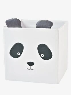 Lot De 2 Bacs En Tissu Panda Koala Beige - Vertbaudet -Meubles Pour Enfants lot de 2 bacs en tissu panda koala 2