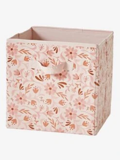 Lot De 3 Bacs De Rangement FLEURETTES Rose - Vertbaudet -Meubles Pour Enfants lot de 3 bacs de rangement fleurettes 2