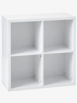 Meuble De Rangement 4 Cases Blanc - Vertbaudet -Meubles Pour Enfants meuble de rangement 4 cases 2