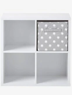 Meuble De Rangement 4 Cases Blanc - Vertbaudet -Meubles Pour Enfants meuble de rangement 4 cases 3