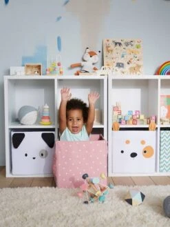 Meuble De Rangement 4 Cases Blanc - Vertbaudet -Meubles Pour Enfants meuble de rangement 4 cases 4