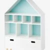 Meuble De Rangement 9 Cases Maison Blanc/bleu - Vertbaudet -Meubles Pour Enfants meuble de rangement 9 cases maison